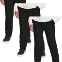 Black & Black & Black 12 3 Pack Boy's Stretch Slim Fit School Uniform Chino Pants